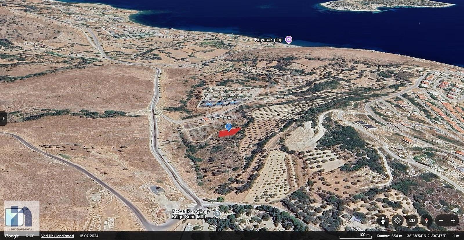 İzmir Karaburun İskele Satılık Müstakil Tapulu İmarlı Arsa - Görsel 4