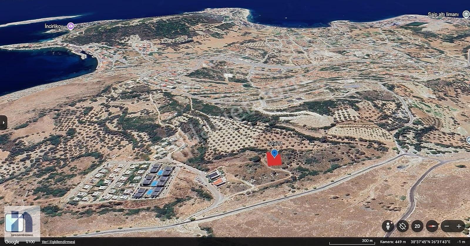 İzmir Karaburun İskele Satılık Müstakil Tapulu İmarlı Arsa - Görsel 3