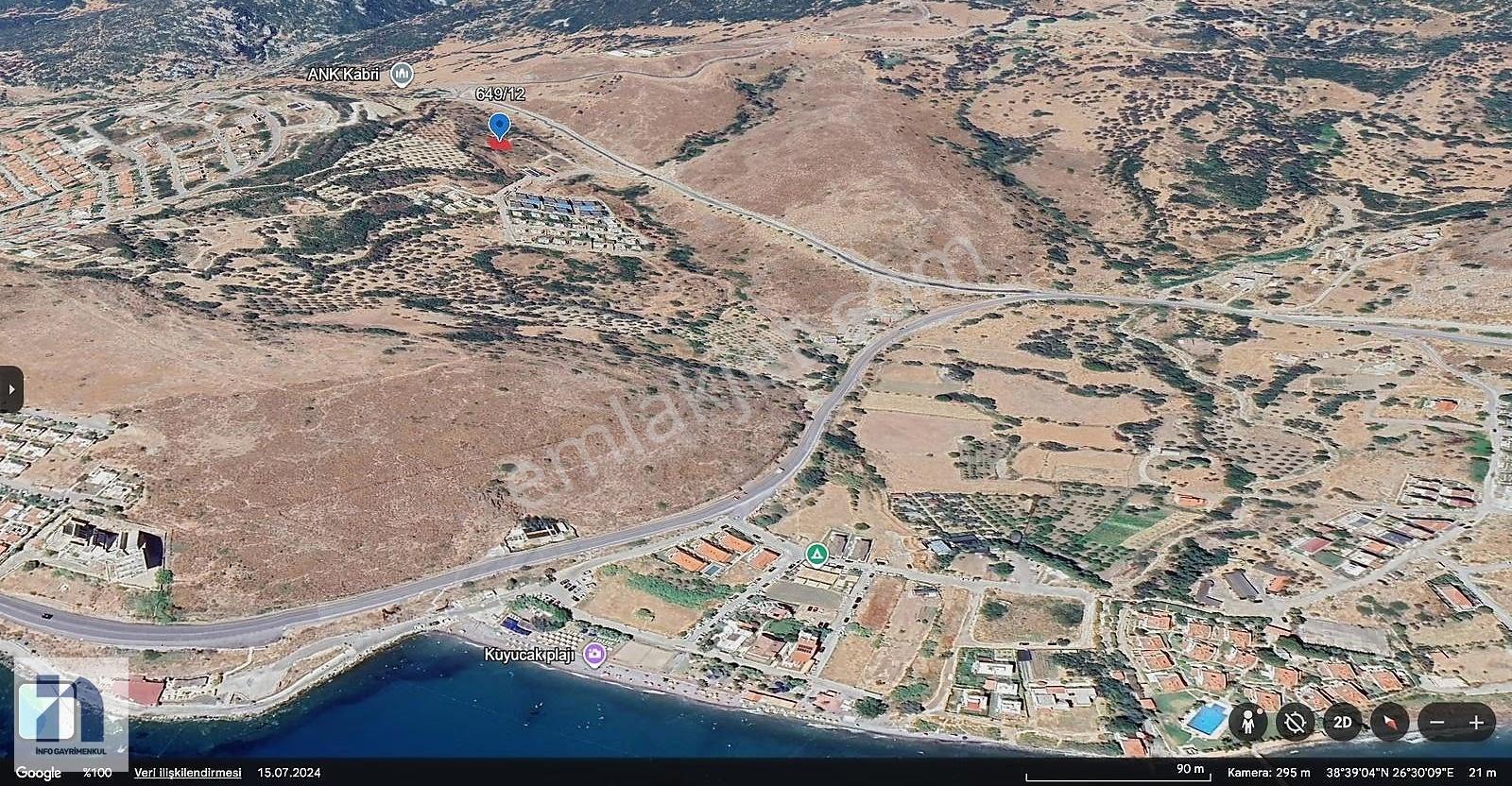 İzmir Karaburun İskele Satılık Müstakil Tapulu Villa İmarlı Arsa - Görsel 9