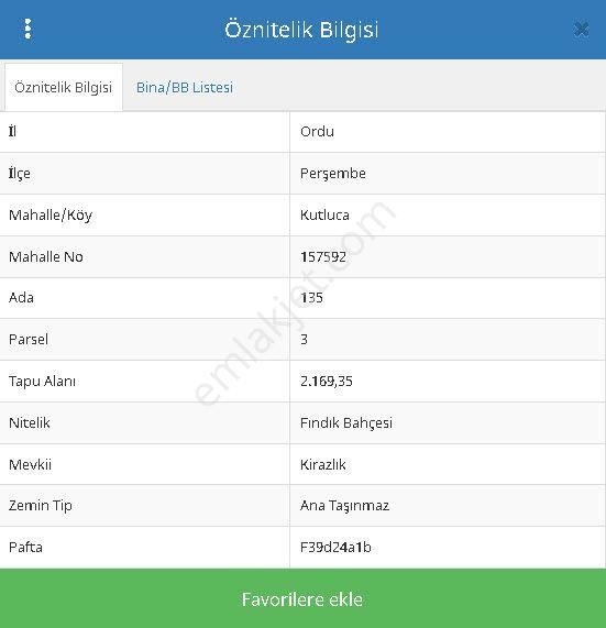 Ordu Perşembe Kutlucada Fırsat Takasa Açık Satılık 2170m2 Fındık Bahçesi - Görsel 3