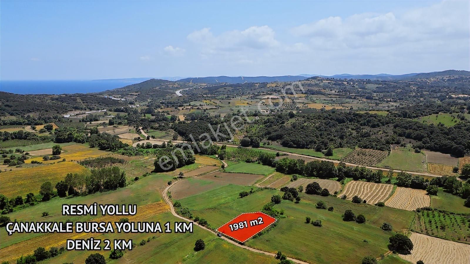 Lapseki Güreci' De 1981 M2 Resmi Yollu Ana Yola 1 Km - Görsel 12