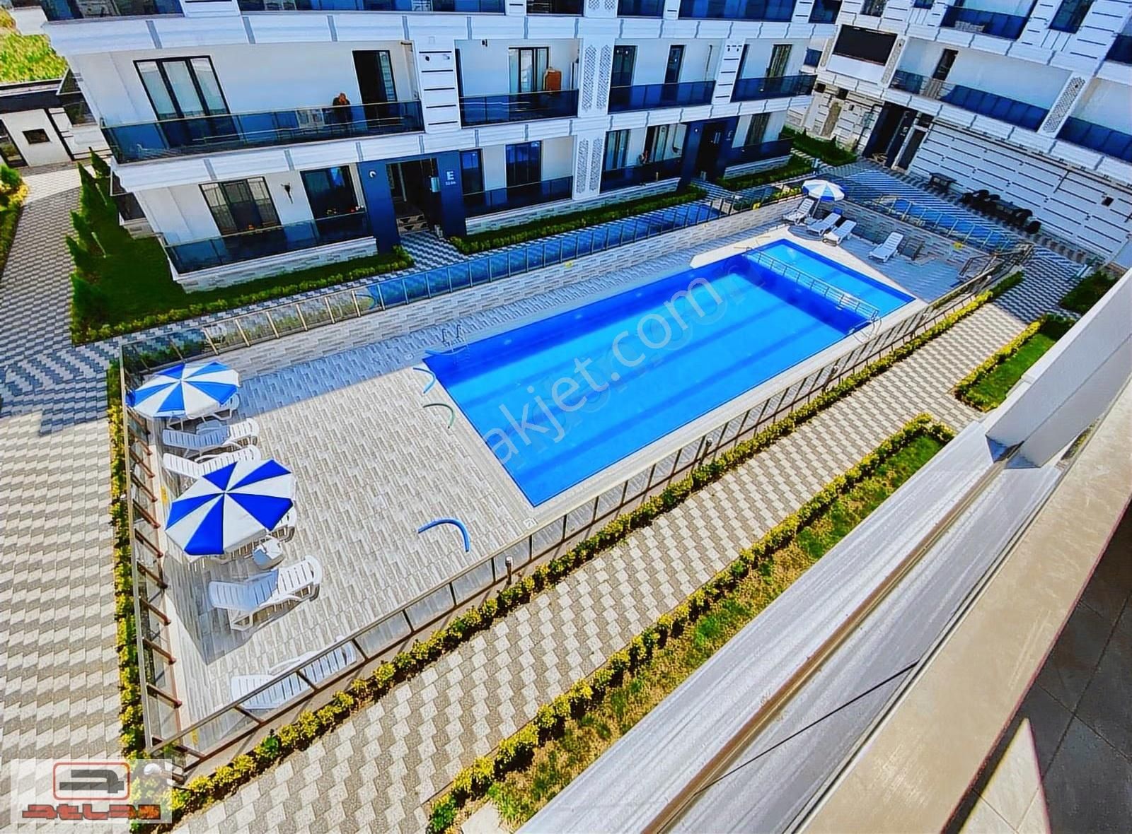Atlas Emlak Satılık 2+1 Dubleks 122m2 Havuz Manzaralı
