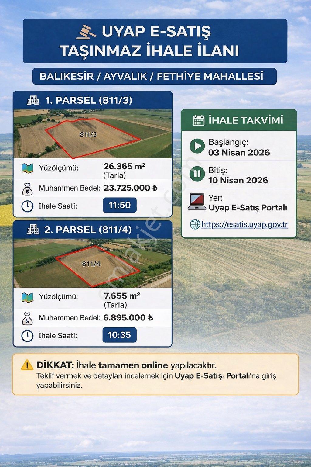 Balıkesir/ayvalık İhaleyle Tarla Satışı - Görsel 3