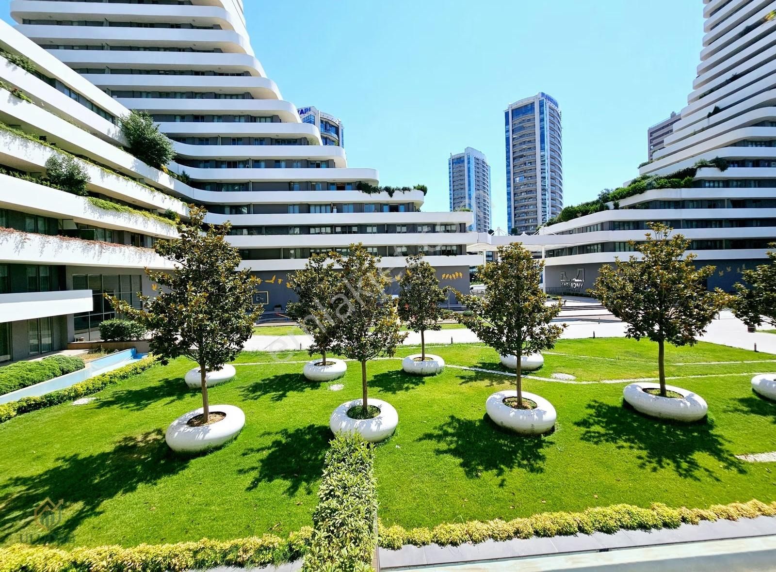 Harmony Towers Eşyalı Kiralık Bahçeli 1+1 Daire - Görsel 7