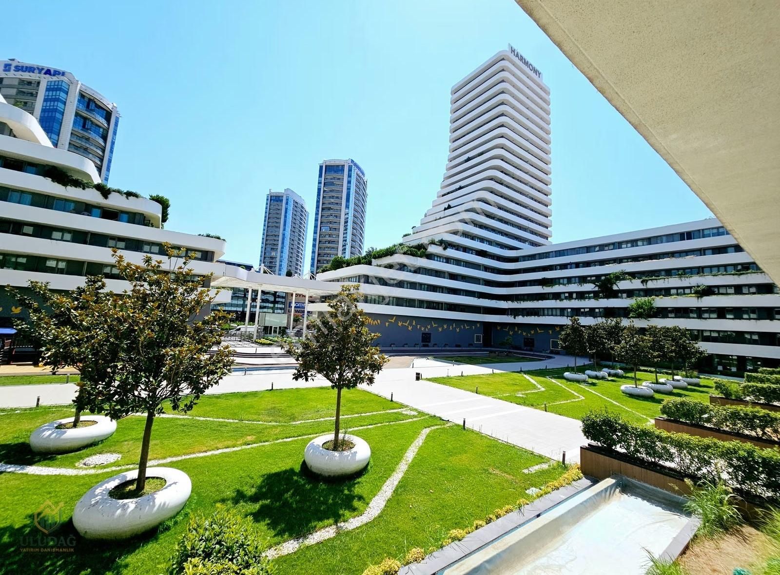 Harmony Towers Eşyalı Kiralık Bahçeli 1+1 Daire - Görsel 17