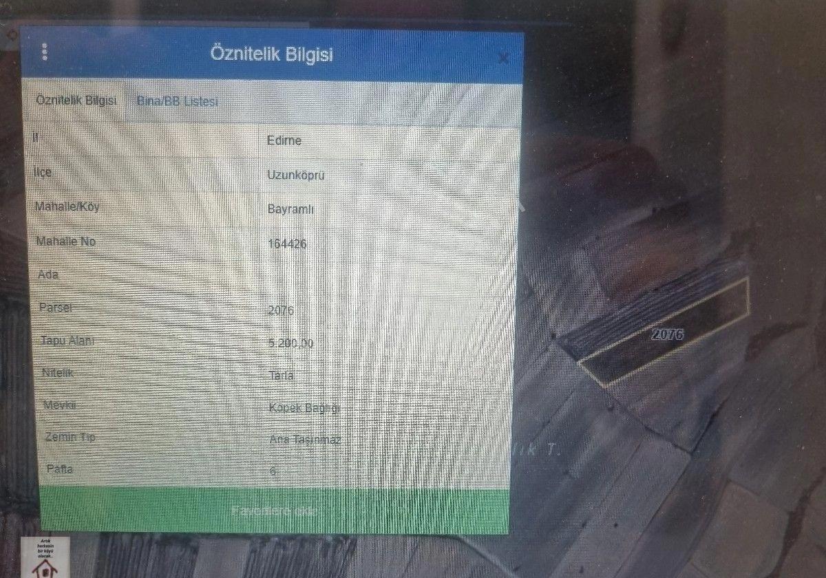 Edirne Uzunköprü Bayramkı Köyü Müstakil Yatıırmlık Arazi - Görsel 7