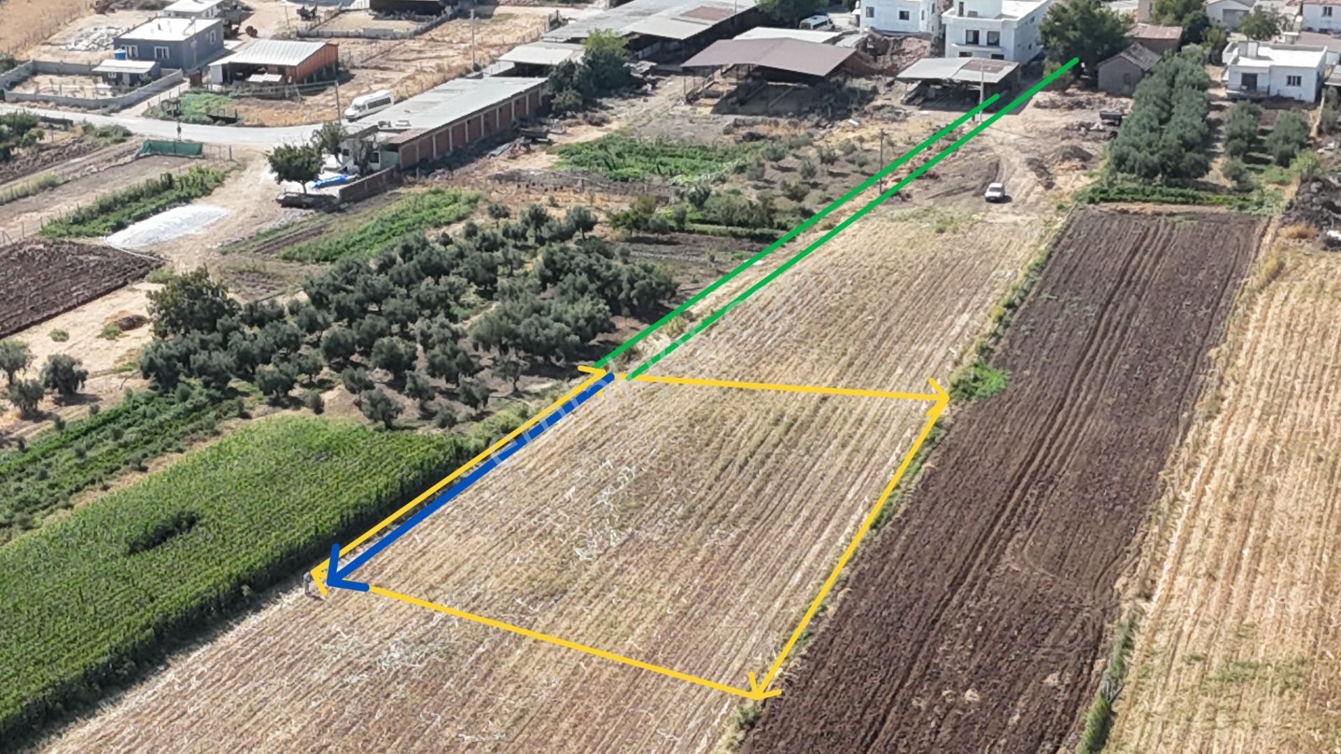 İzmir Menderes Oğlananasında Tek Müstakil Tapu 2440 M2 İmarda İnşaat Yap - Görsel 5