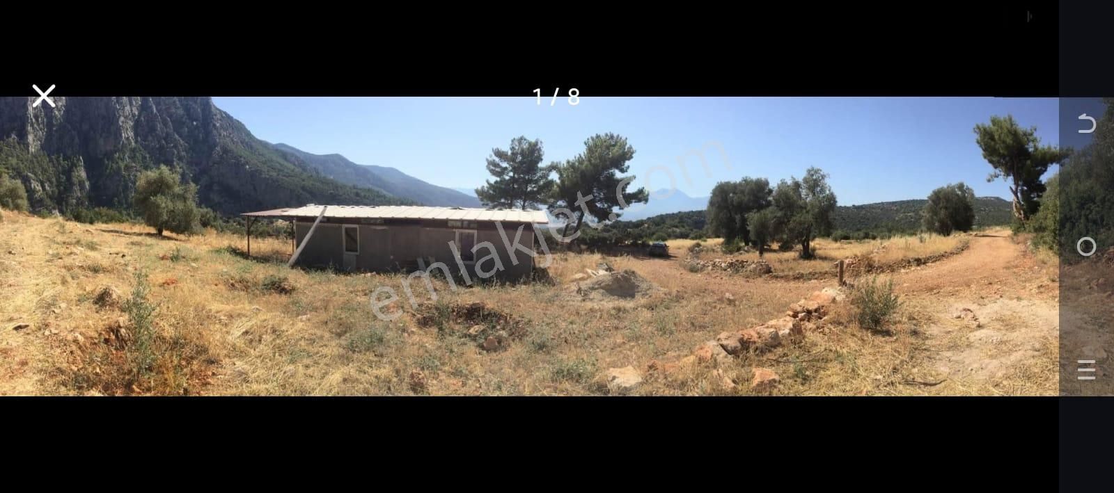 Seydikemer Arsa'da Saklıkent Manzaralı Prefabrik Yapılı Arsa