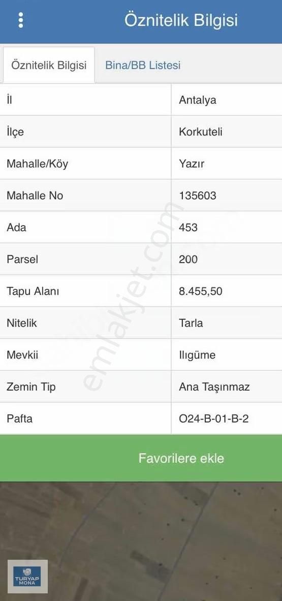 Korkuteli Yazır Da Fırsat Yatırımlık Ana Yola Cephe Tarla - Görsel 4