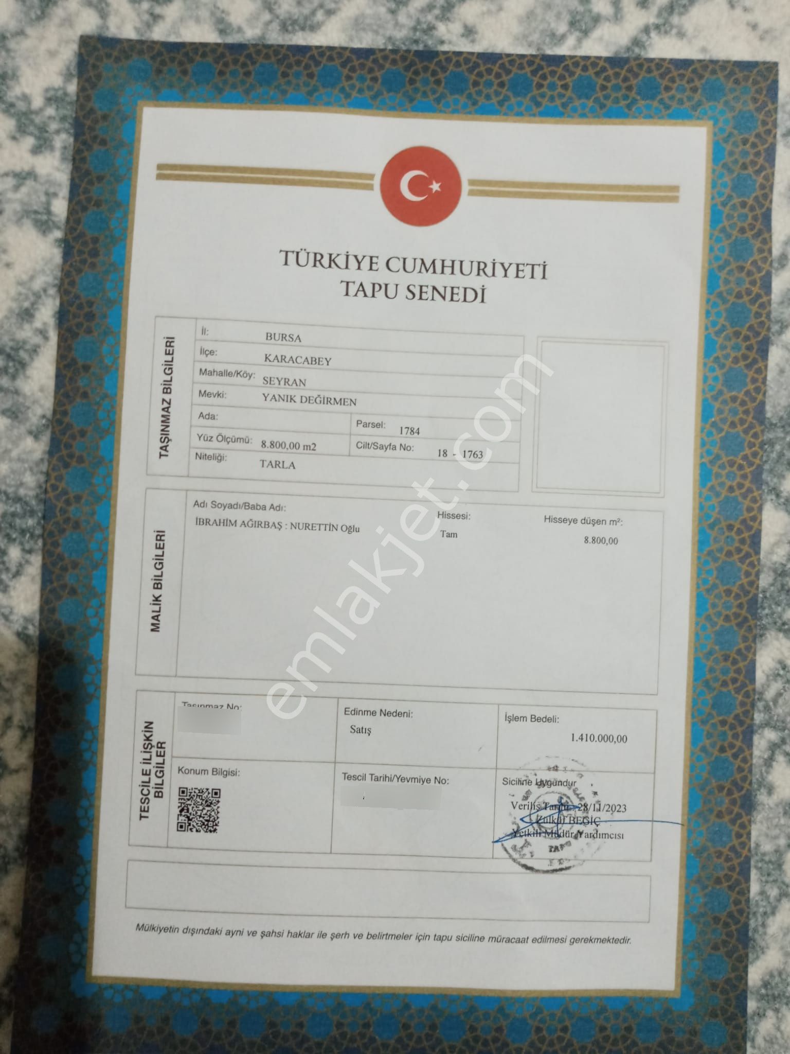 Bursa Karacabey Seyran'da Satılık Yatırım Değeri Yüksek Arazi - Görsel 23