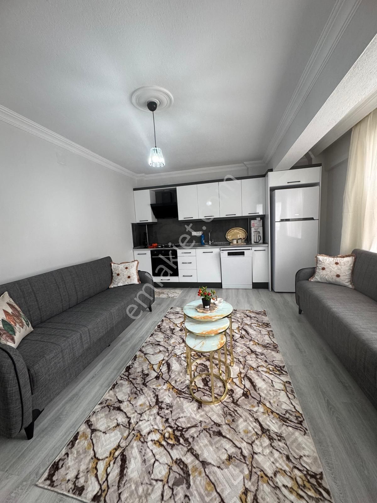 Eval'den Dalaman Atatürk Cad. Sıfır Eşyalı Kiralık 1+1 Daire - Görsel 6
