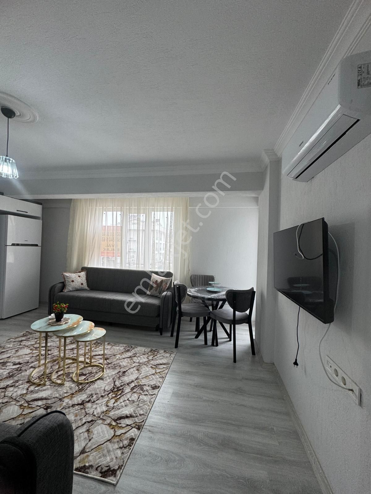 Eval'den Dalaman Atatürk Cad. Sıfır Eşyalı Kiralık 1+1 Daire - Görsel 9