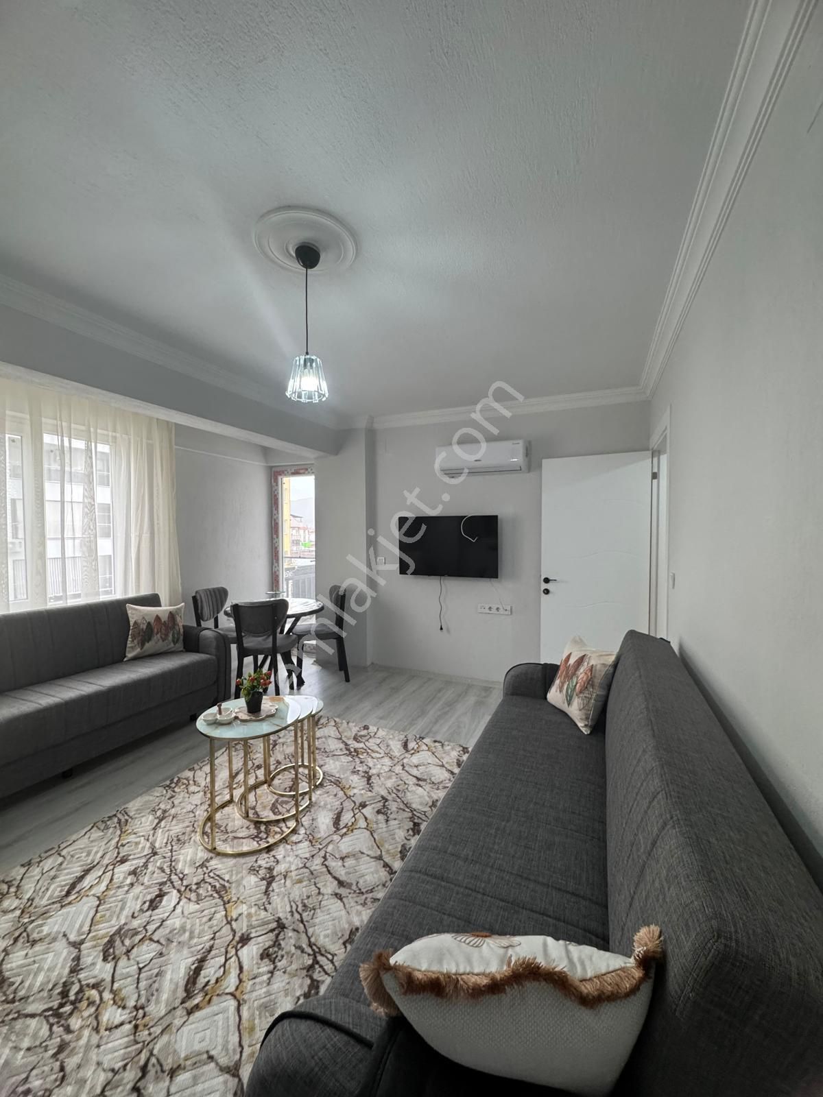 Eval'den Dalaman Atatürk Cad. Sıfır Eşyalı Kiralık 1+1 Daire - Görsel 10