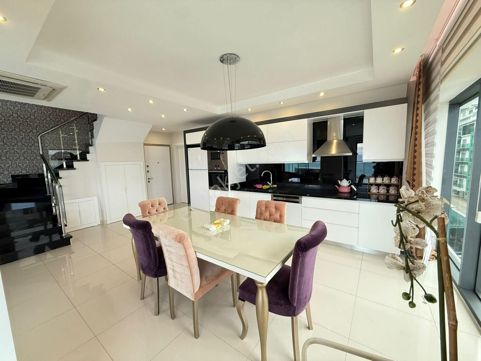 Alanya/kargıcak Muhteşem Lüks Mobilyalı Deniz Manzaralı 3+1 Penthouse - Görsel 8