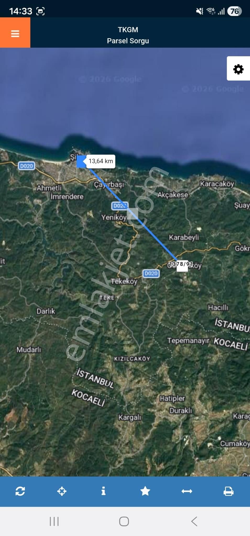Şile Osmanköy Mah. Konut / Villa İmarlı Satılık 1.050m2 Arsa - Görsel 5