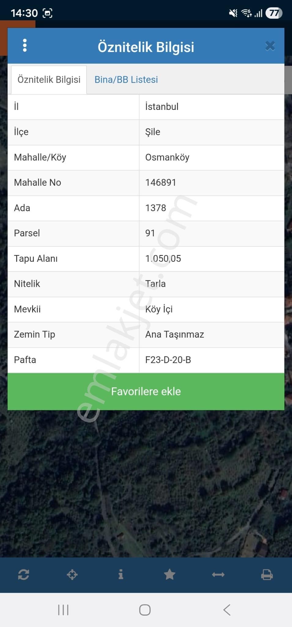 Şile Osmanköy Mah. Konut / Villa İmarlı Satılık 1.050m2 Arsa - Görsel 3