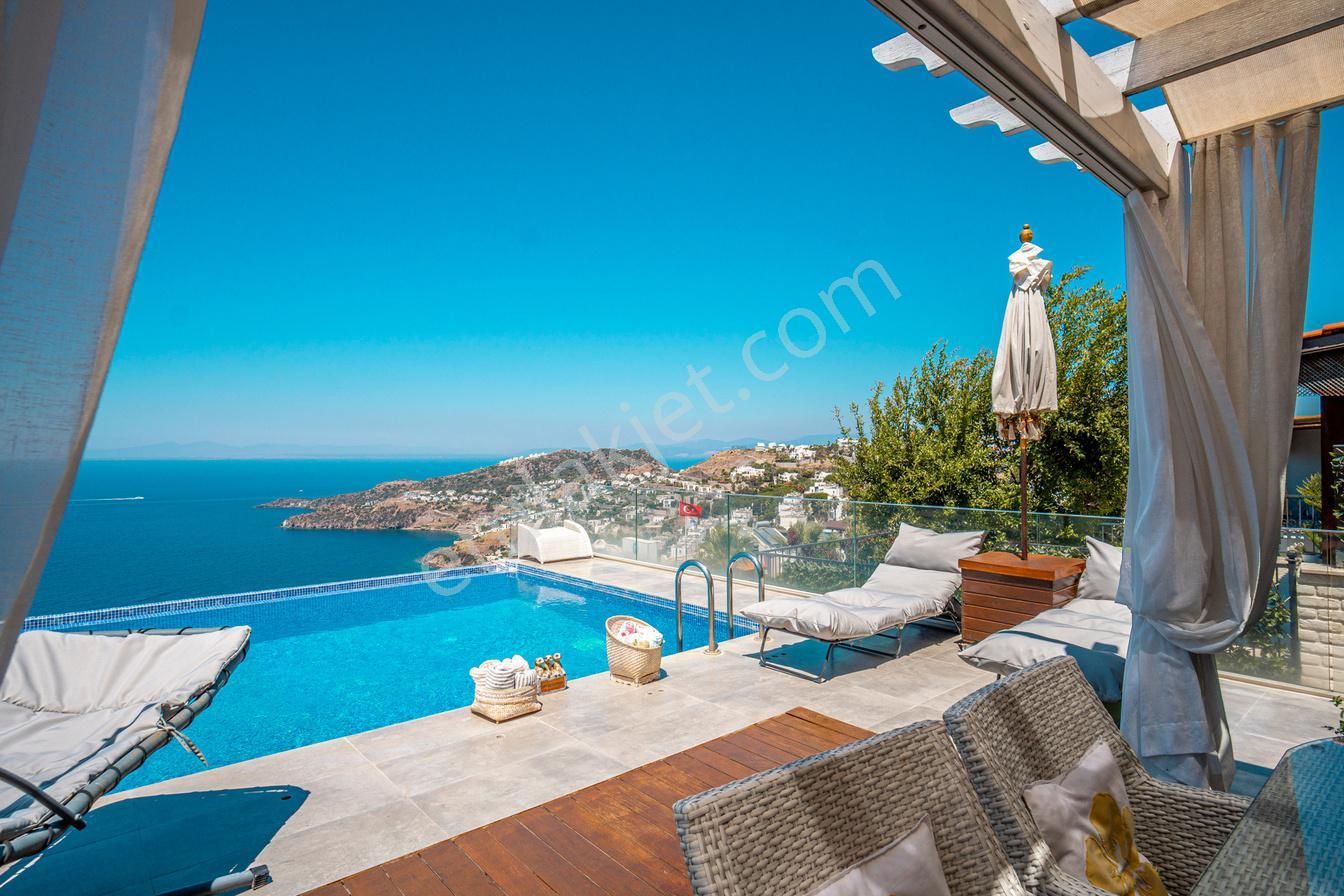 Bodrum Yalıkavakta Muhteşem Deniz Manzaralı 4+1 Havuzlu Villa - Görsel 2