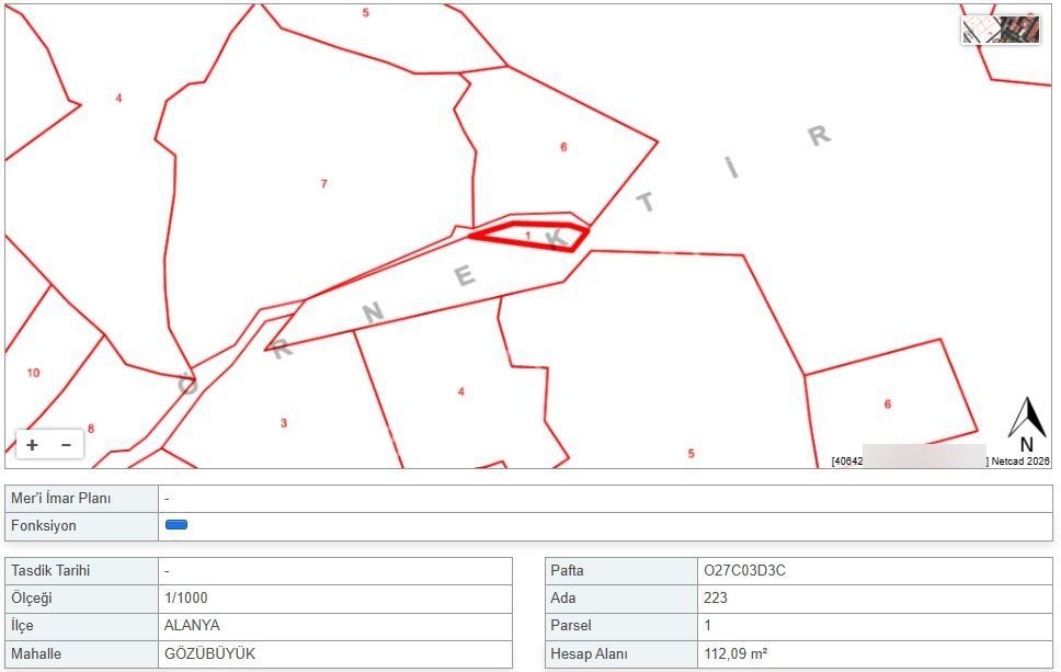 Satılık 112 M² Deniz Manzaralı Köy İçi Arazi, Alanya/gözübüyük - Görsel 8