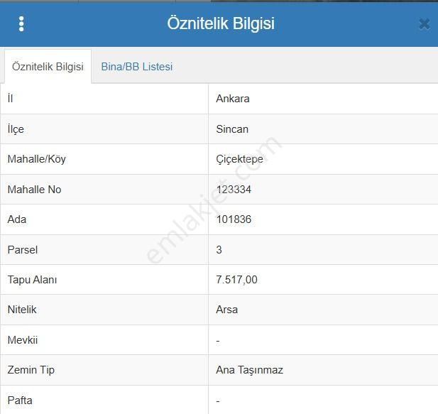 Sincan Bölgesinde 73 M2 Satılık Arsa