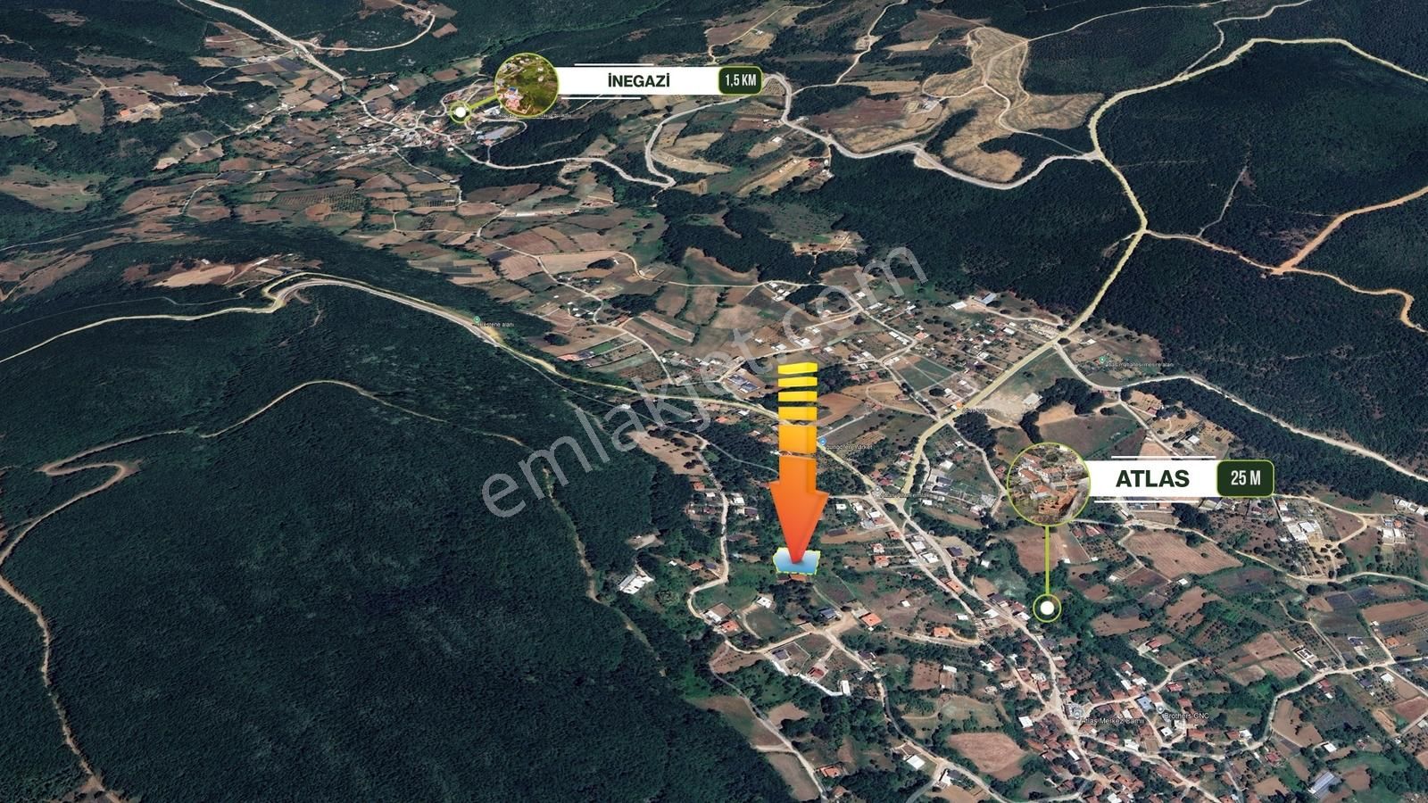 Nilüfer Atlas Bölgesinde Satılık 855 M² Tarla - Görsel 3