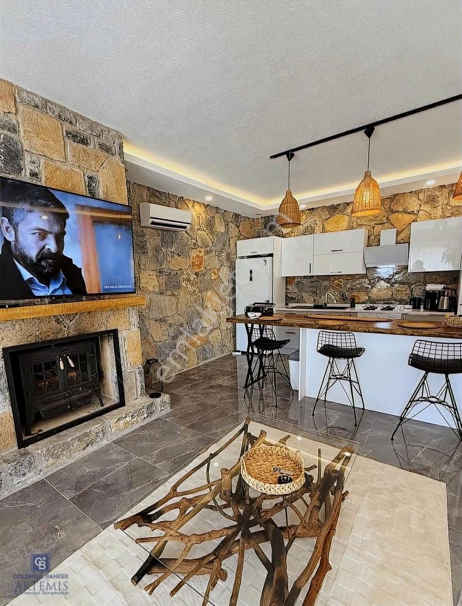 Bodrum Kızılağaç Satılık Havuzlu Otoparklı Luks Taş Villa - Görsel 2