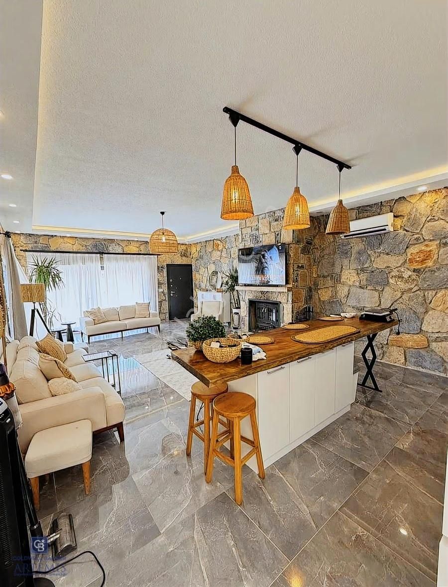 Bodrum Kızılağaç Satılık Havuzlu Otoparklı Luks Taş Villa - Görsel 9