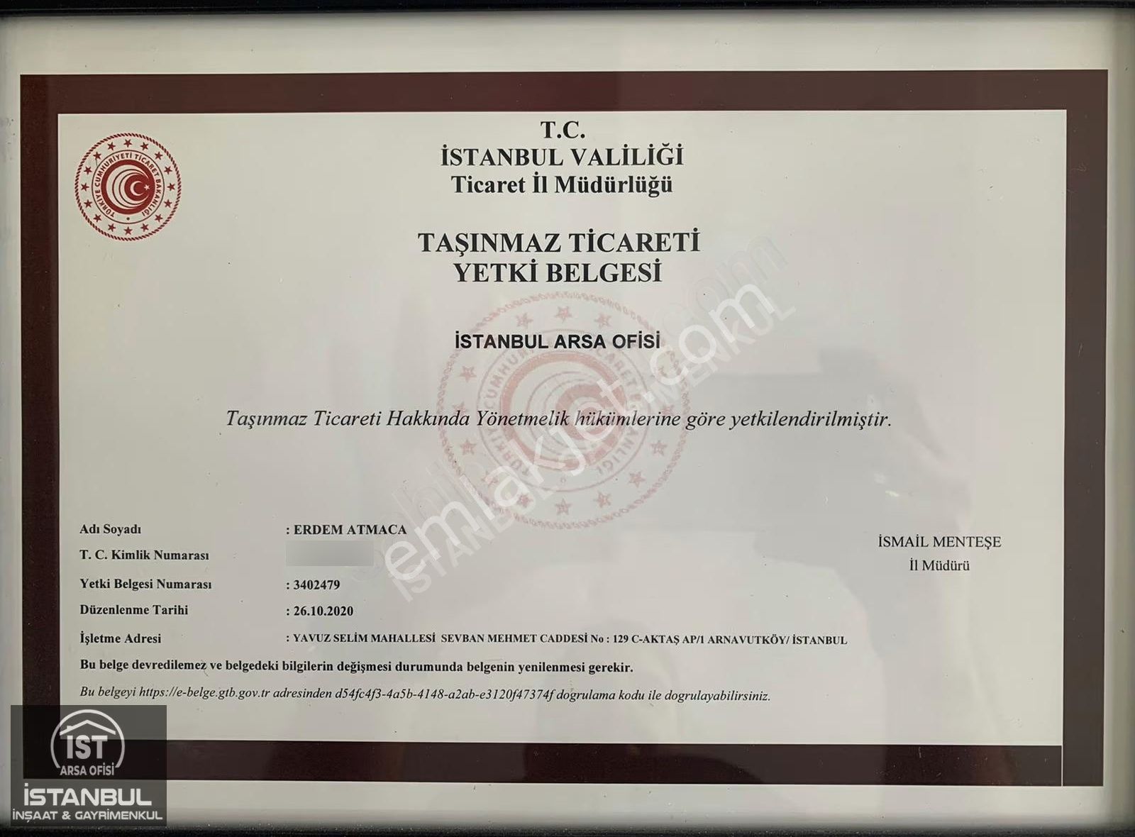 Çatalca Kestanelik'te Tepe Konum Manzaralı Çevrili 625 M2 Arsa - Görsel 3