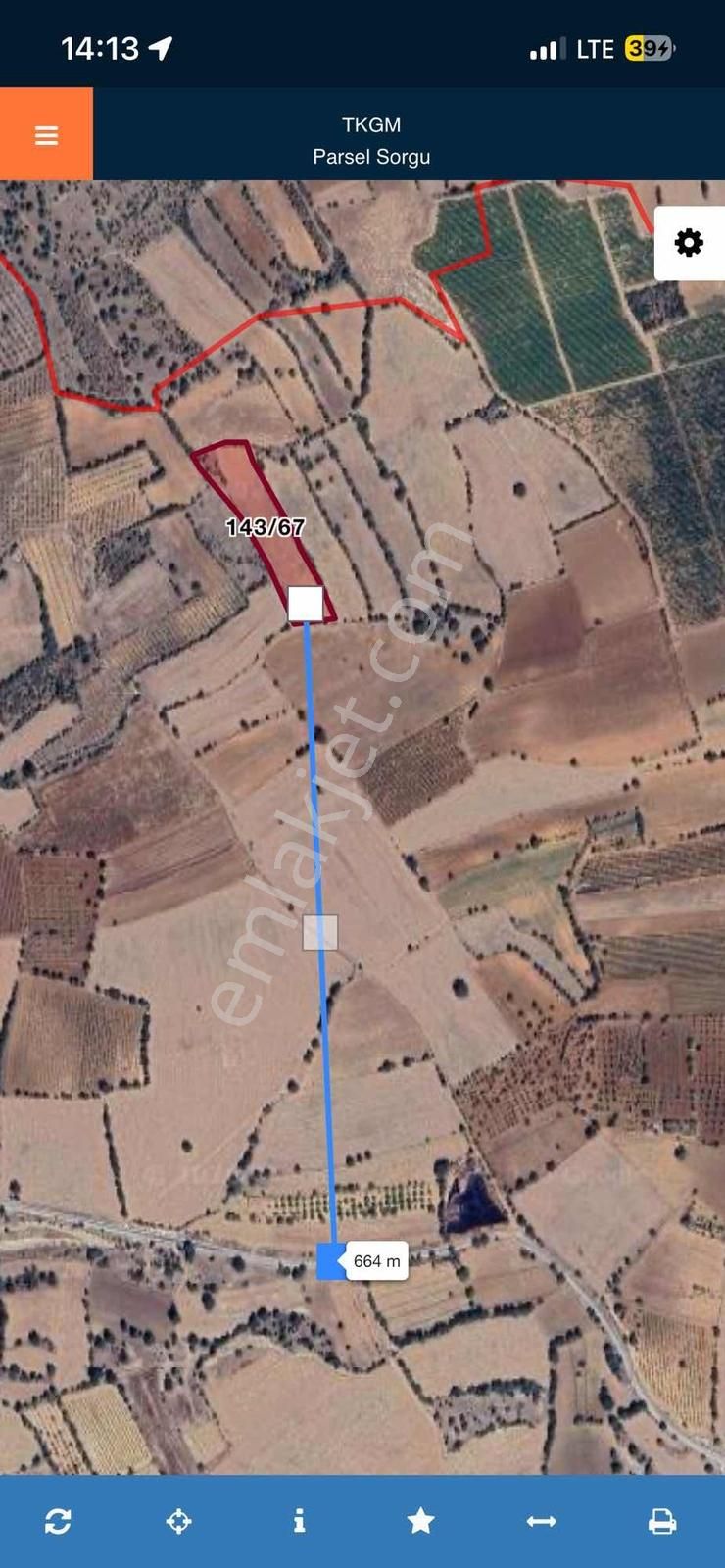 Kerimlerde Satılık Verimli Tütün Tarlası 8100m2 - Görsel 3