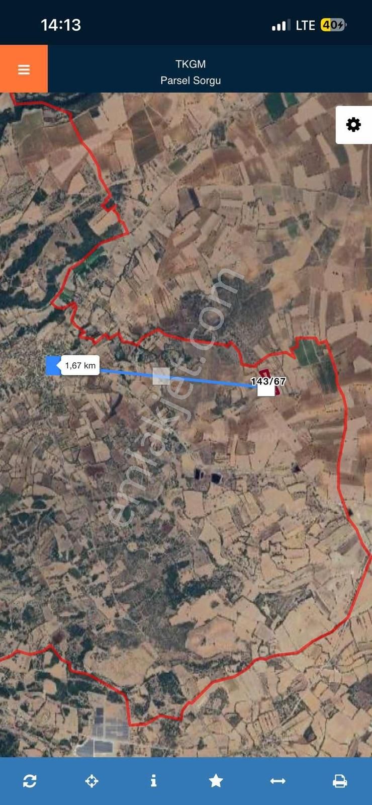 Kerimlerde Satılık Verimli Tütün Tarlası 8100m2