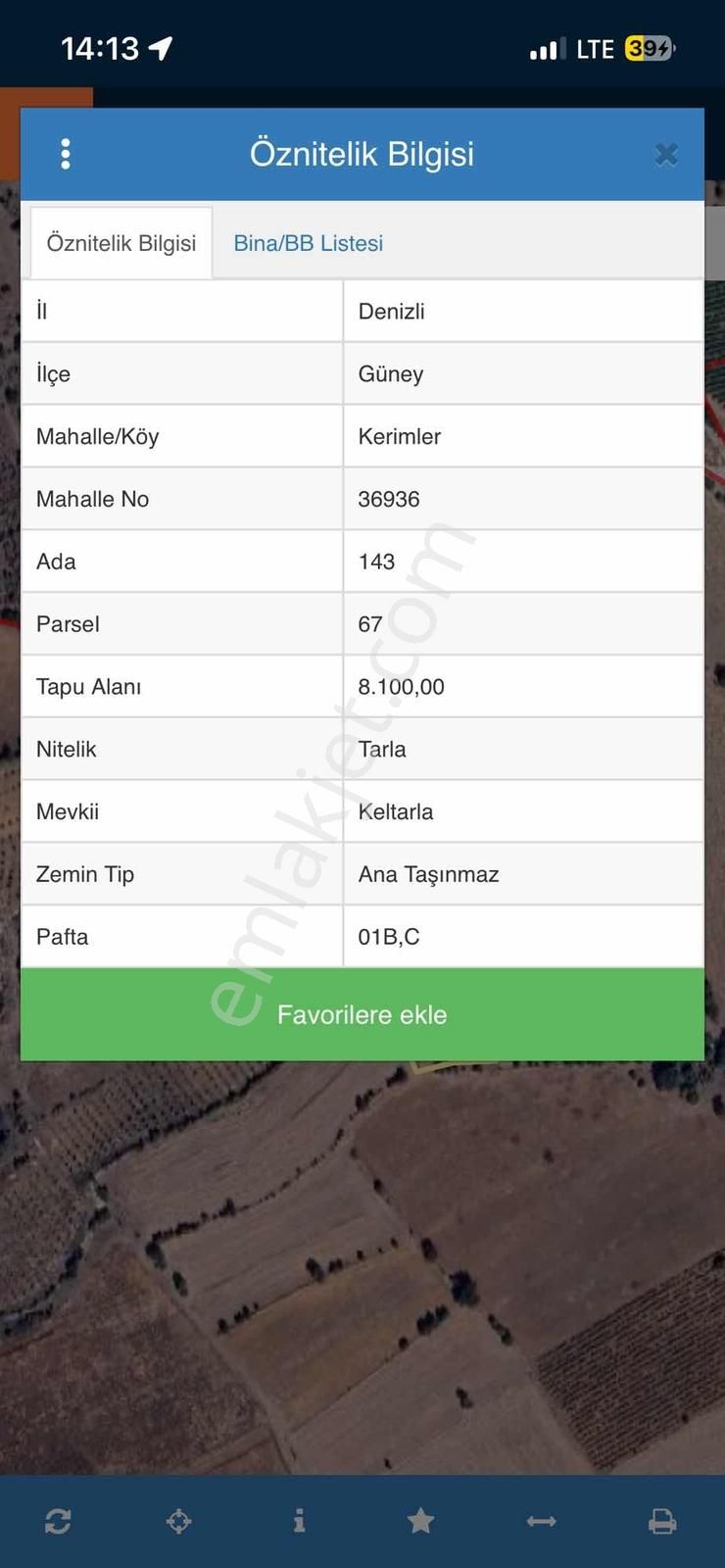 Kerimlerde Satılık Verimli Tütün Tarlası 8100m2 - Görsel 2