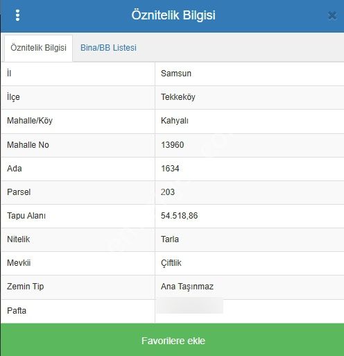 Promade Emlak'tan Tekkeköy Kahyalıda Yatırımlık Tarla...