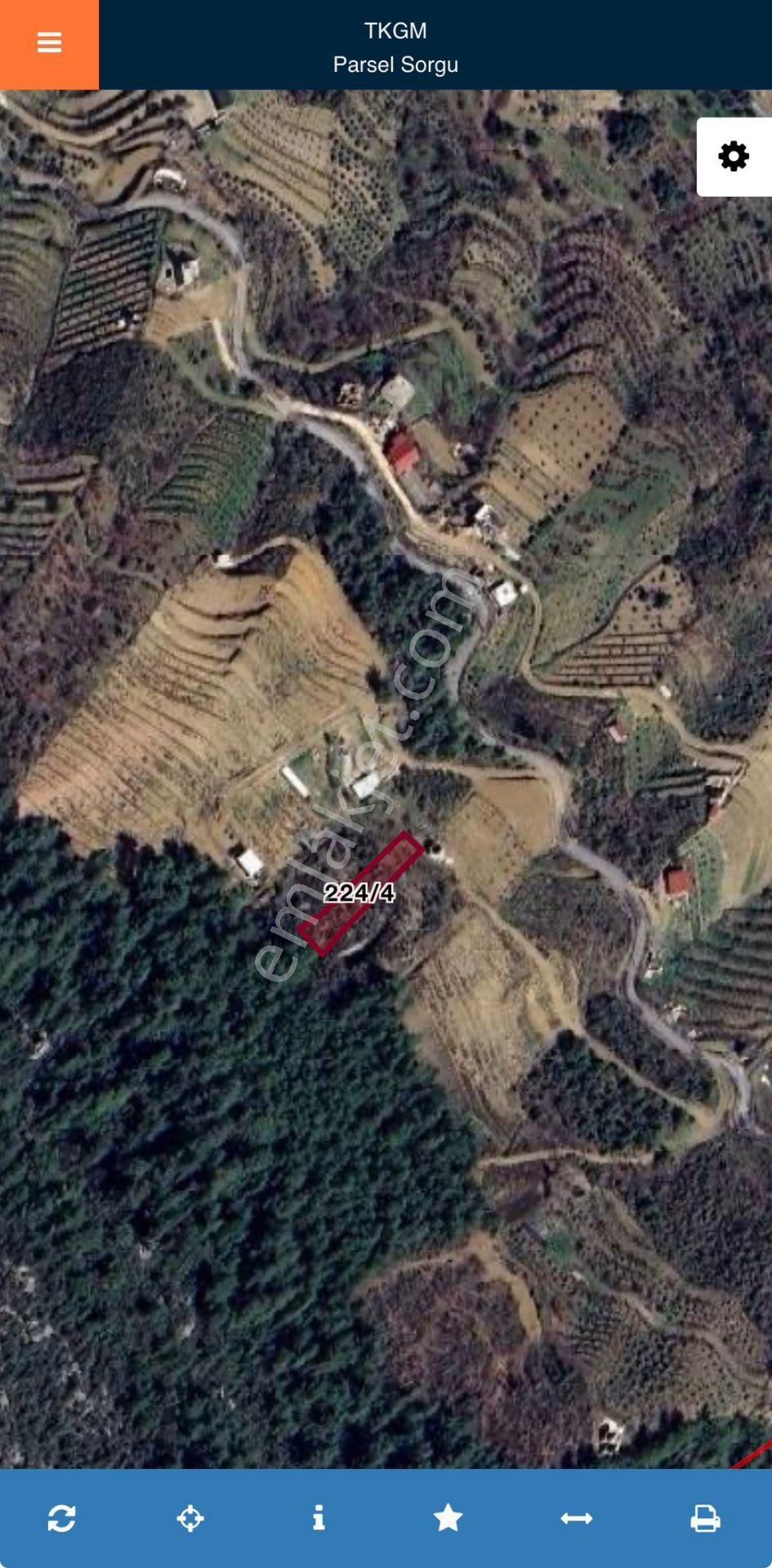 Alanya Fakırcalı Köyü 605 M2 Müstakil Tapulu Tarla - Görsel 3