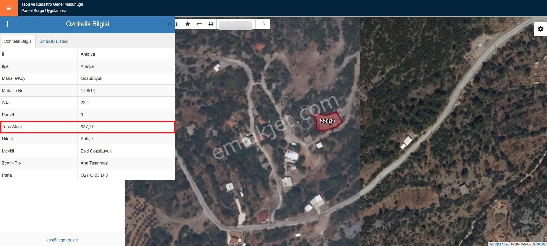 Satılık 637 M² Köyiçi Arazi, Alanya-gözübüyük - Görsel 6
