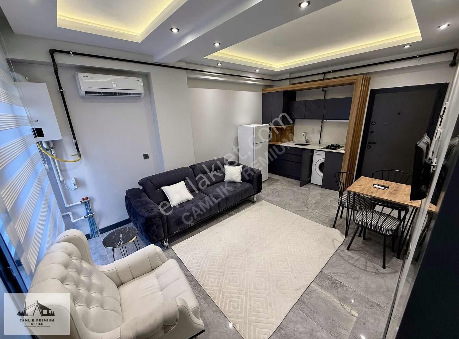 Kınıklı Yunusemre'de Arakat Balkonlu Full Eşyalı Lüks 1+1 Apart - Görsel 13