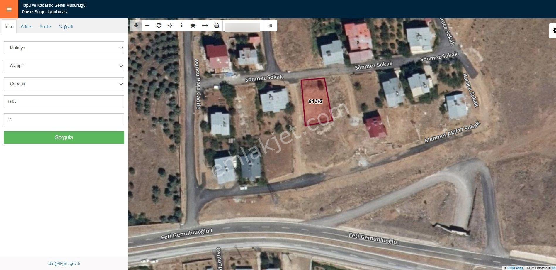 Malatya Arapgir Çobanlı Da 2 Kat İmarlı Projesi Hazır 460m2 Arsa - Görsel 2