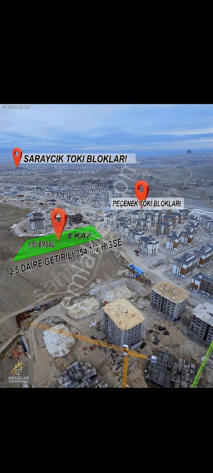 Yenipeçenek 1.50 Emsalde Toki Konutları Dibinde Satılık Arsa - Görsel 7