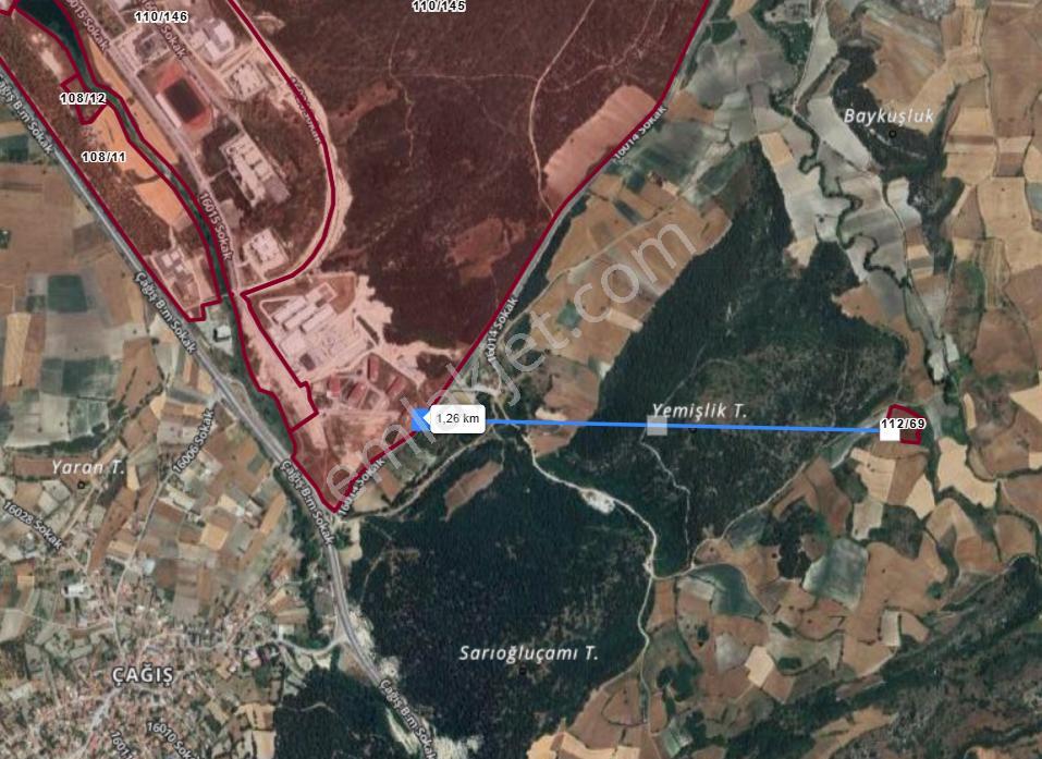 El/ya' Dan Bigadiç Çağış 6910 M2 Tarla - Görsel 3
