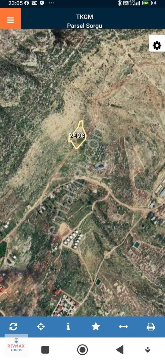 Remax Toros'tan Gözne'de İçinde Damı Olan Fırsat Değerinde Tarla - Görsel 5