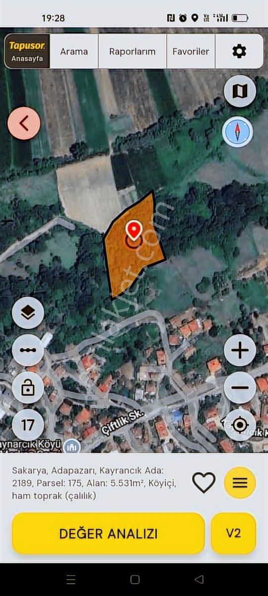Adapazarı Kayrancıkta Yerleşime 70m Yakın 5531 M² Satılık Tarla - Görsel 6