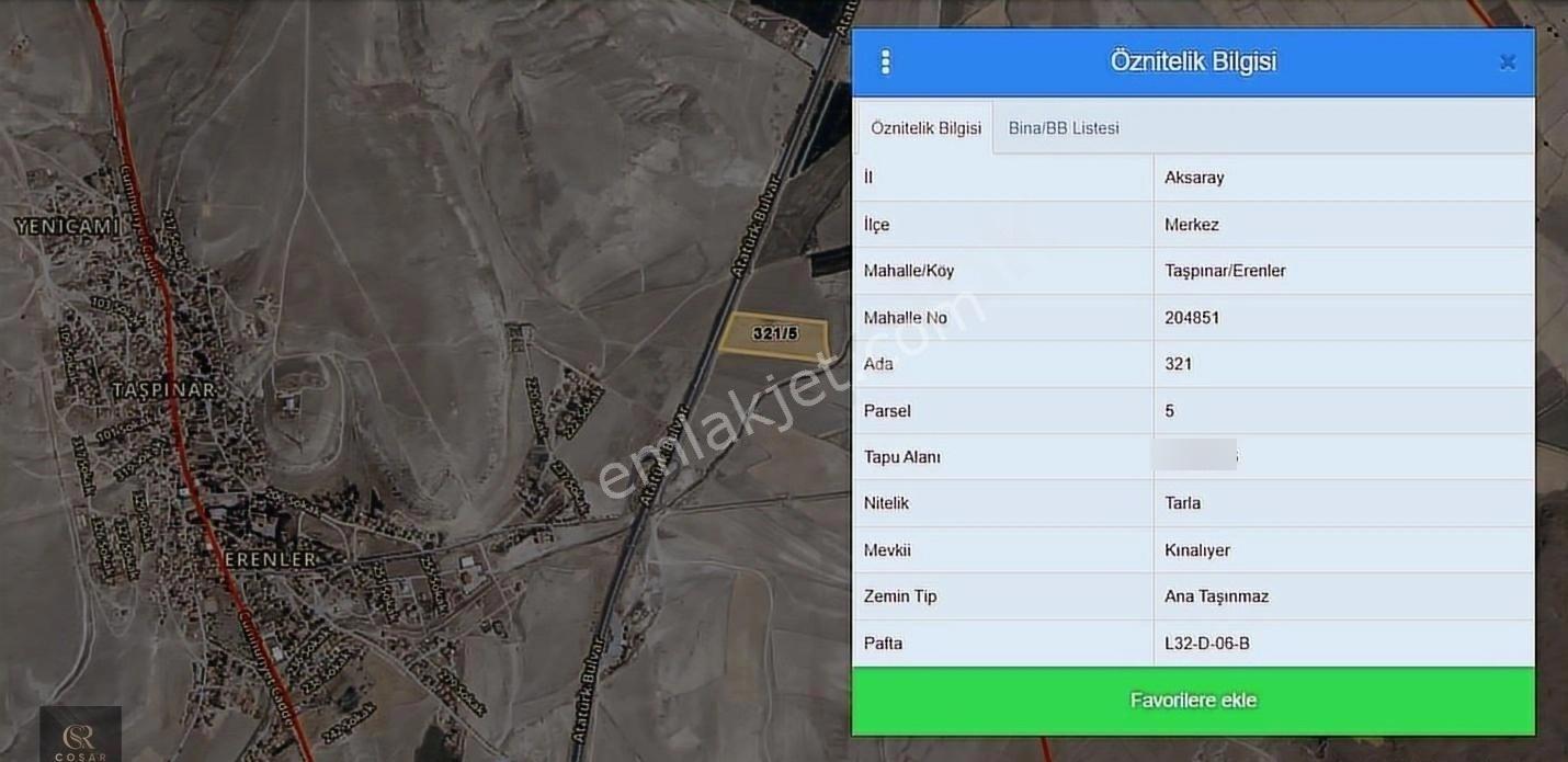 -coşar Gayrimenkul-taşpınar/erenler Ana Yolasıfır 28,258m2 Tarla - Görsel 4