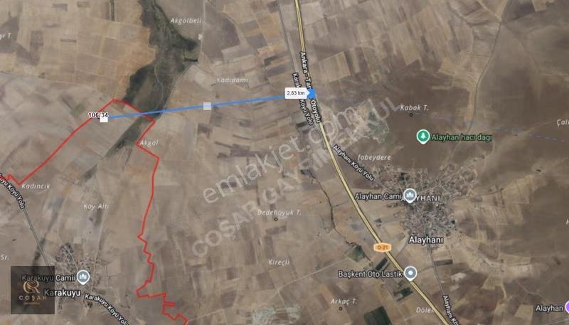 -coşar Gayrimenkul- Karakuyuda 4648m2 Satılık Tarla Yolu Açık - Görsel 3