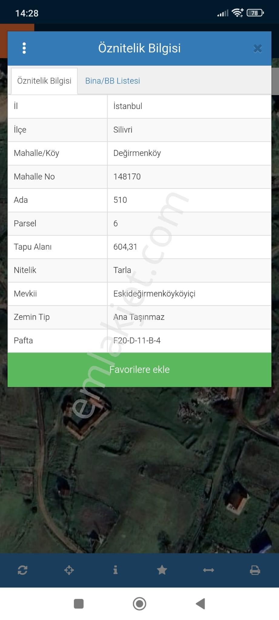 Değirmenköy'de Müstakil Tapu 605 M2 Satılık Tarla - Görsel 2