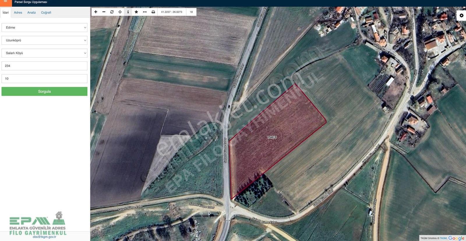 Edirne Uzunköprü Salarlı'da Satılık 14.994,75 M² Tarla - Görsel 4