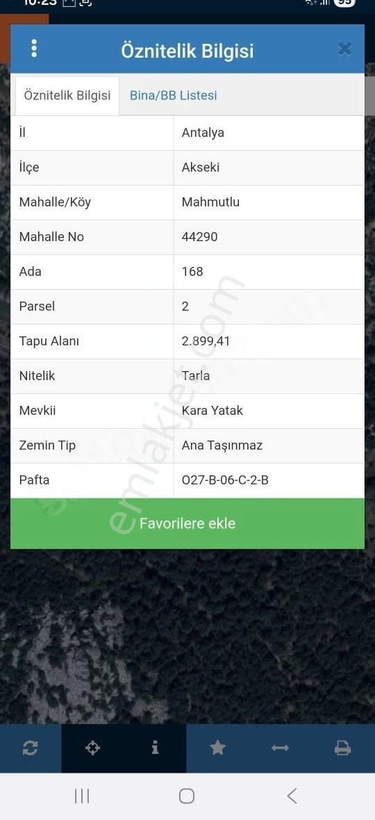 Antalya Akseki Mahmutlu Köyünde 2899m Tarla Satılık Olup Detaylı