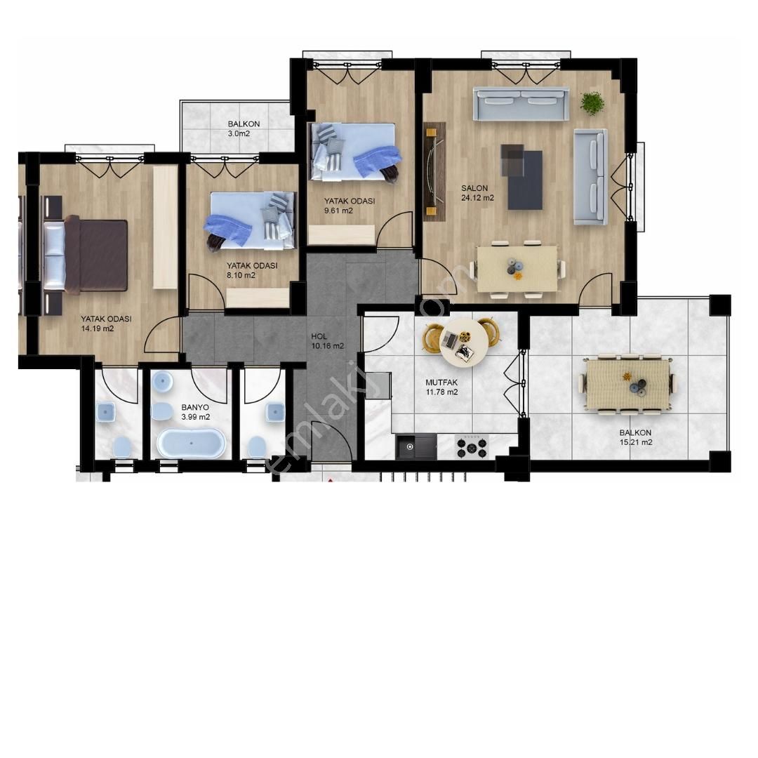 Kocaeli İzmit Çayırköy Premiumda Site'de 150 M2 3+1 Arakat - Görsel 5