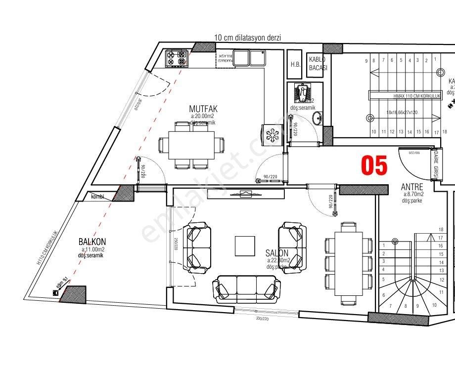 İzmit Sadettin Yalımda 160 M2 2+1 Asansörlü Manzaralı Dubleks - Görsel 2