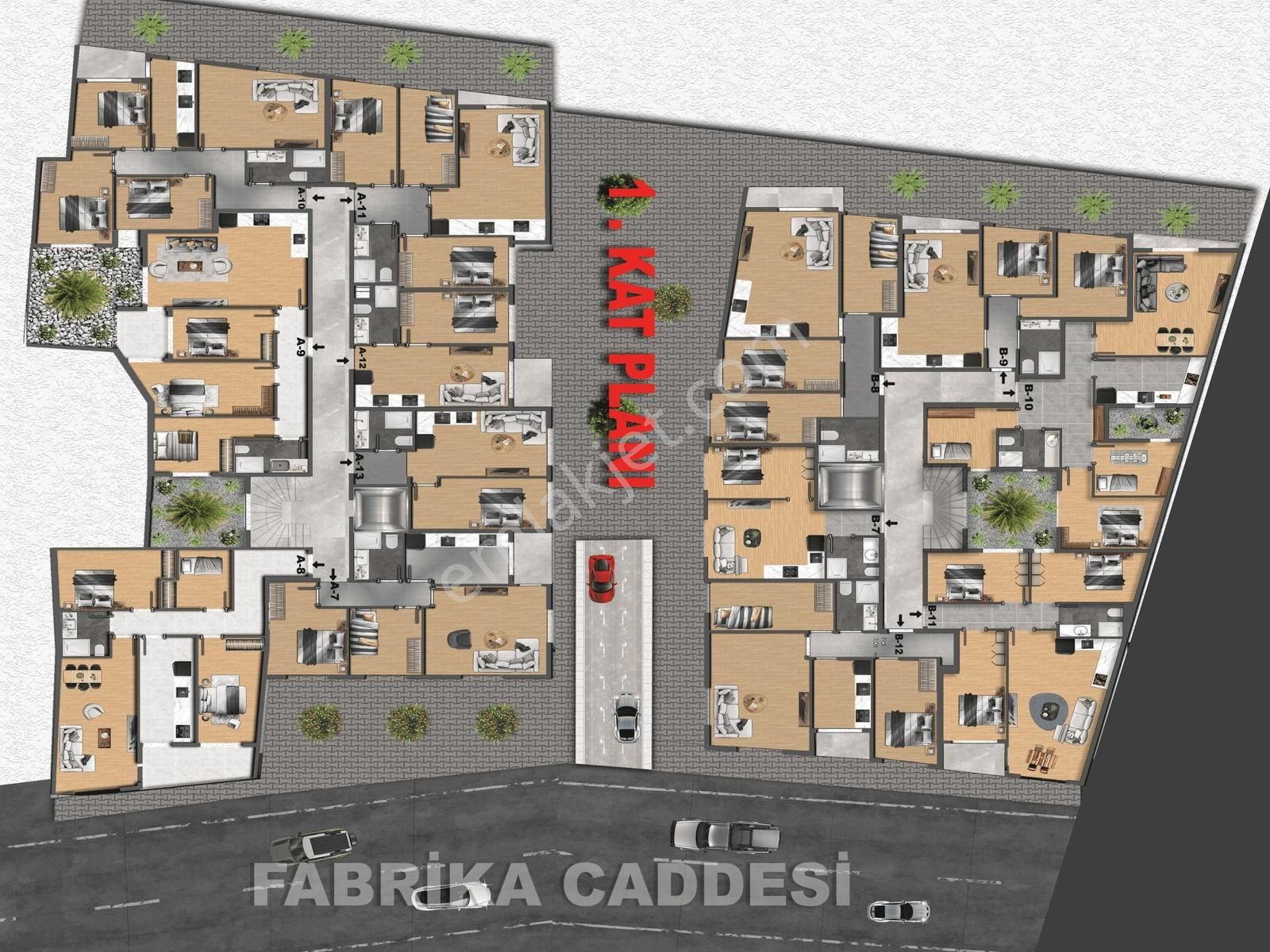 İlçe Merkezinde, Kapalı Otoparklı & Haziran Teslim 3+1 Daire - Görsel 7