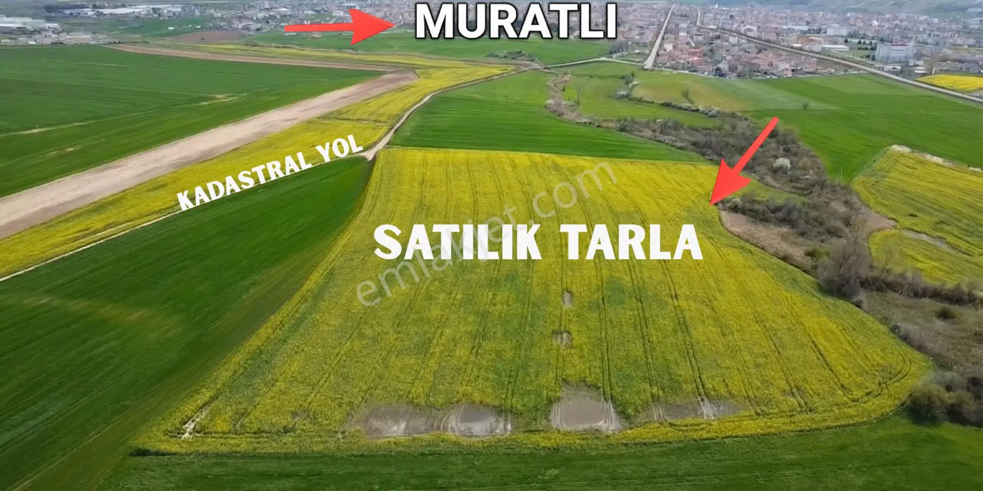 Muratlı'da Osb Ve Ulaşıma Yakın 57.6 Dönüm Tarla - Görsel 3