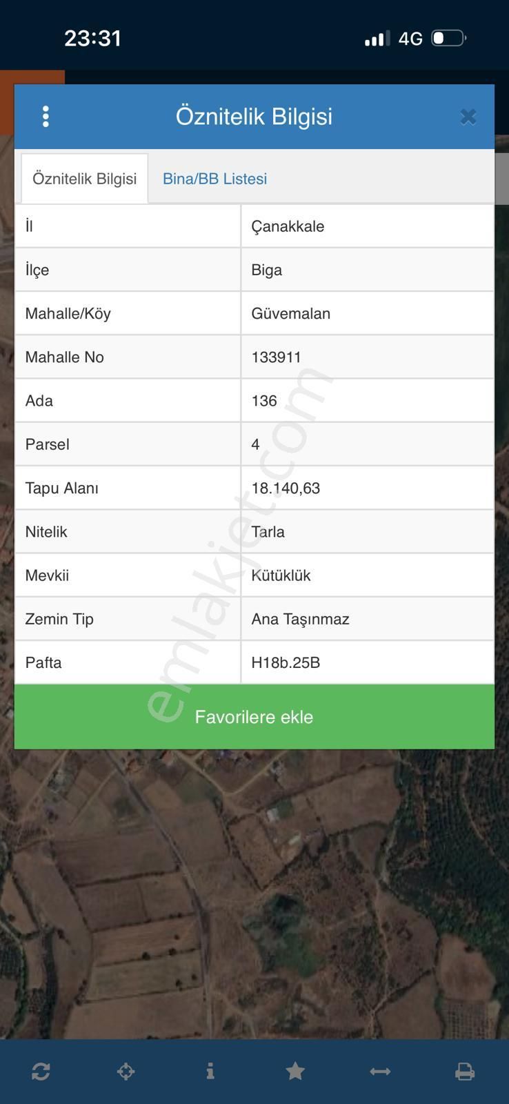 Biga Güvemalan İmar Sınırında Satılık Tarla - Görsel 5
