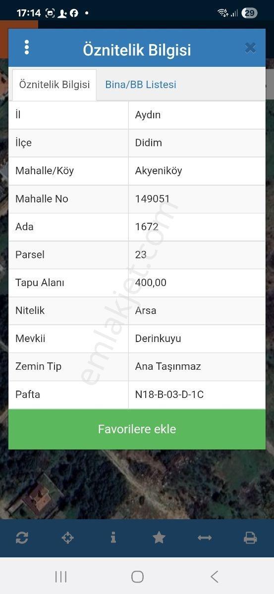 Aydın Didim Akyenıköyde Satılık Villa İmarlı Arsa 400 M2 - Görsel 3